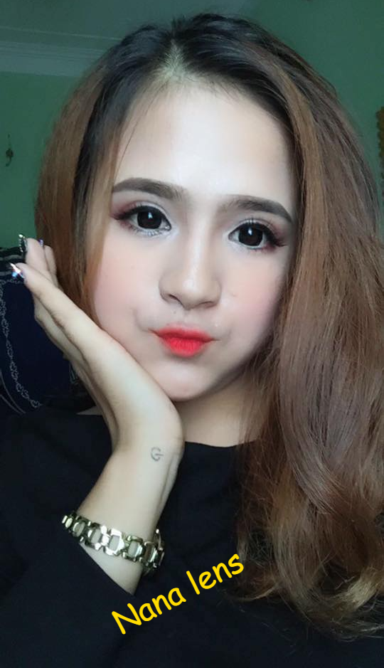 Lens - Kính áp tròng đen giãn to có đủ độ từ 0 đến 6 độ (khách đặt độ cận qua ibox) dòng lens sử dụng 1 năm (tặng kèm khay đựng )