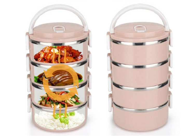 Cà mèn 4 tầng loại tốt cách nhiệt lí tưởng, dễ dàng lau chùi