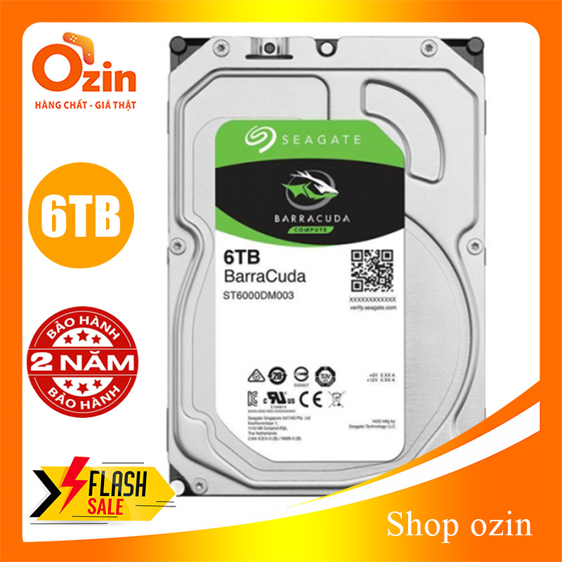 [Trả góp 0%]Ổ cứng HDD máy tính Seagate barracuda 6TB 4TB 2TB - BR6T TH