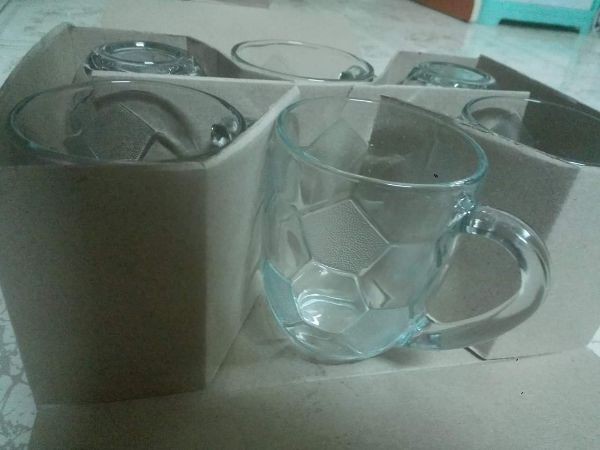 COMBO 2 BỘ ( 12 LY TRÁI BANH ) THỦY TINH CAO CẤP