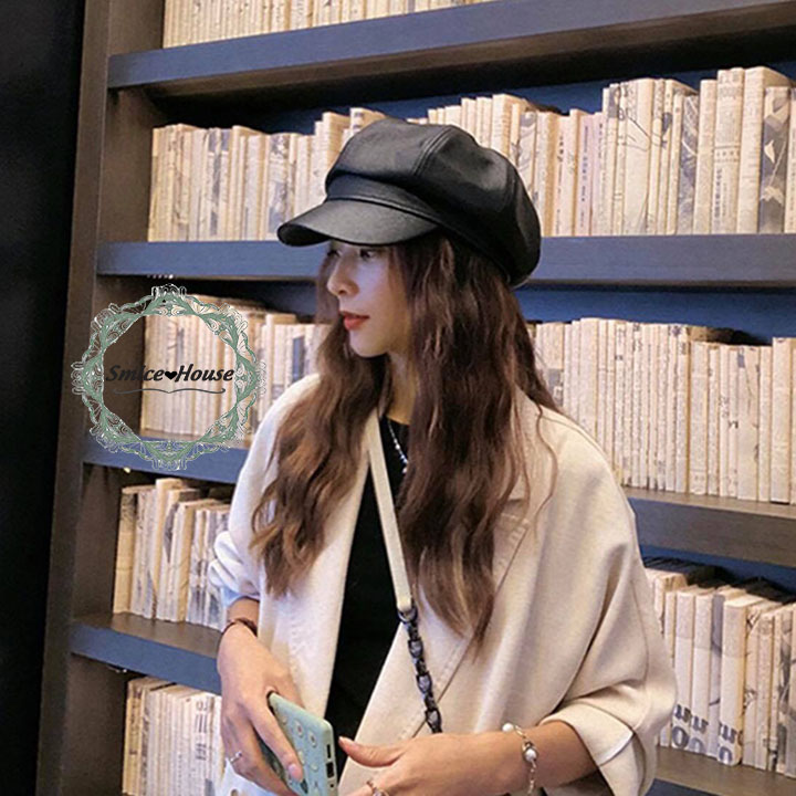 [HCM]NÓN NEWSBOY MŨ BERET BẰNG DA NÓN BÁNH TIÊU