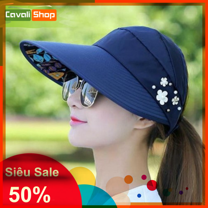 [XẢ HÀNG] Mũ chống nắng nửa đầu Hàn Quốc kiểu nữ - CAVALI - thiết kế tinh tế, trang nhã