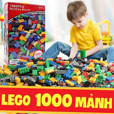 Bộ đồ chơi Lego xếp hình lắp ráp 1000 chi tiết cho bé thỏa sức sáng tạo