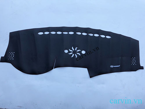 Thảm taplo da vân cacbon xe Tucson 2019-2020 | Thảm taplo xe Tucson cao cấp