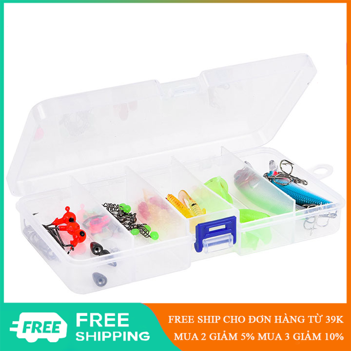 Hộp mồi câu cá giá rẻ sặc sỡ nhiều màu - ot0538