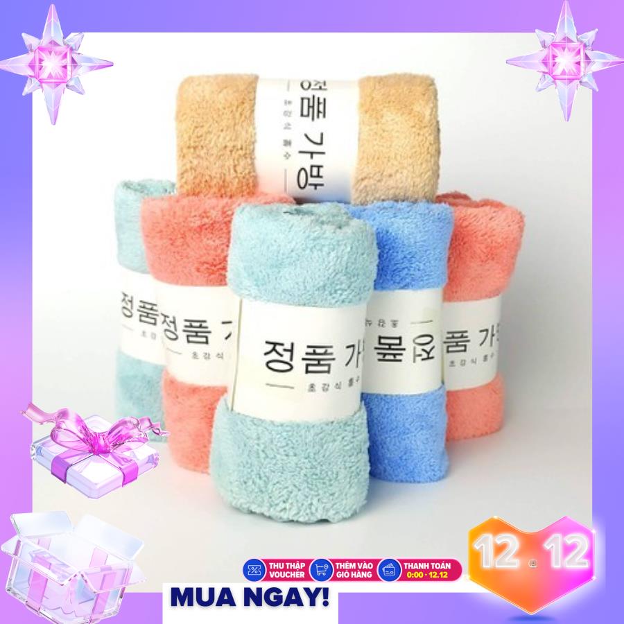 Combo 10 khăn mặt lông mềm mại - khăn mặt - km03 - km03
