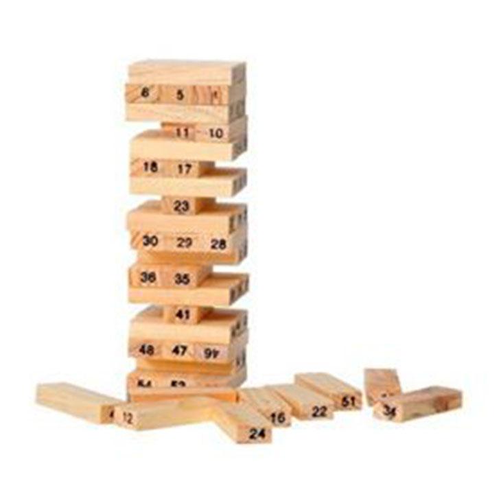 Bộ đồ chơi rút gỗ wiss toy 54 thanh