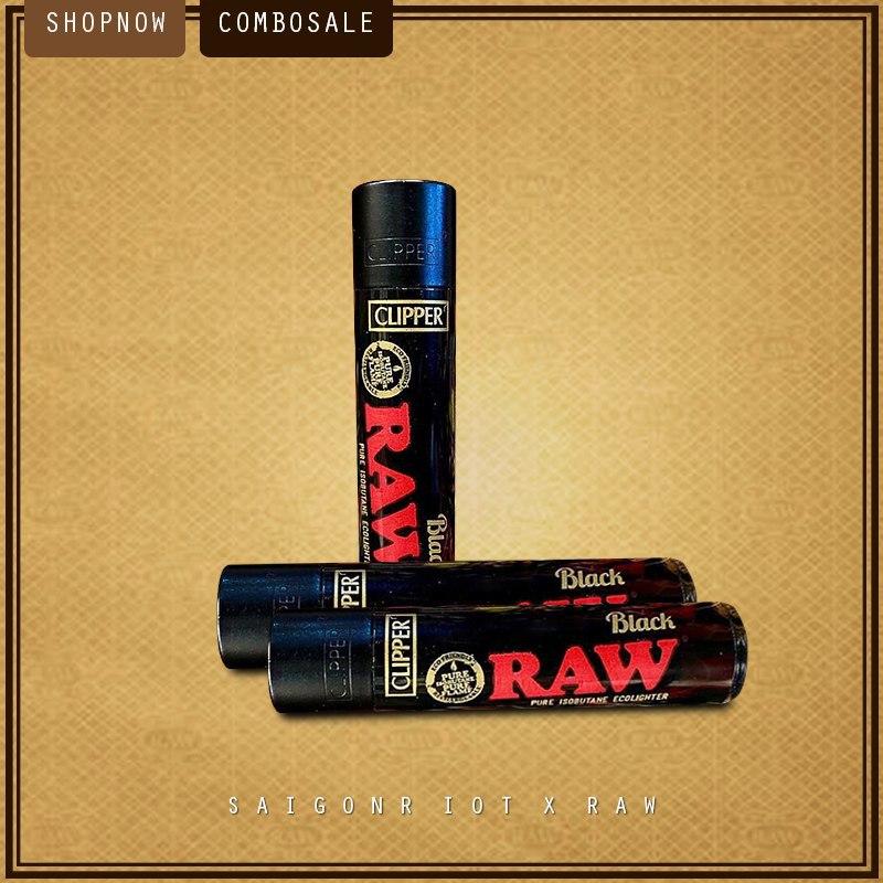 [HCM]BẬT LỬA RAW Black Clipper Lighter