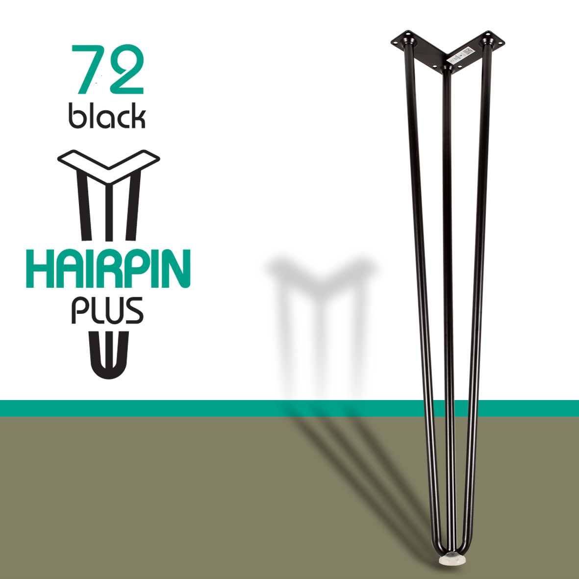 Chân bàn sắt Hairpin Plus 72cm (ĐK 14mm)