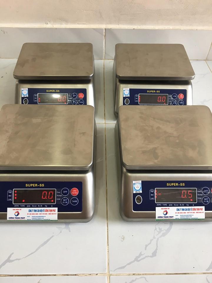 Cân thủy sản chống nước inox super ss - 3kg 6kg 15kg 30kg