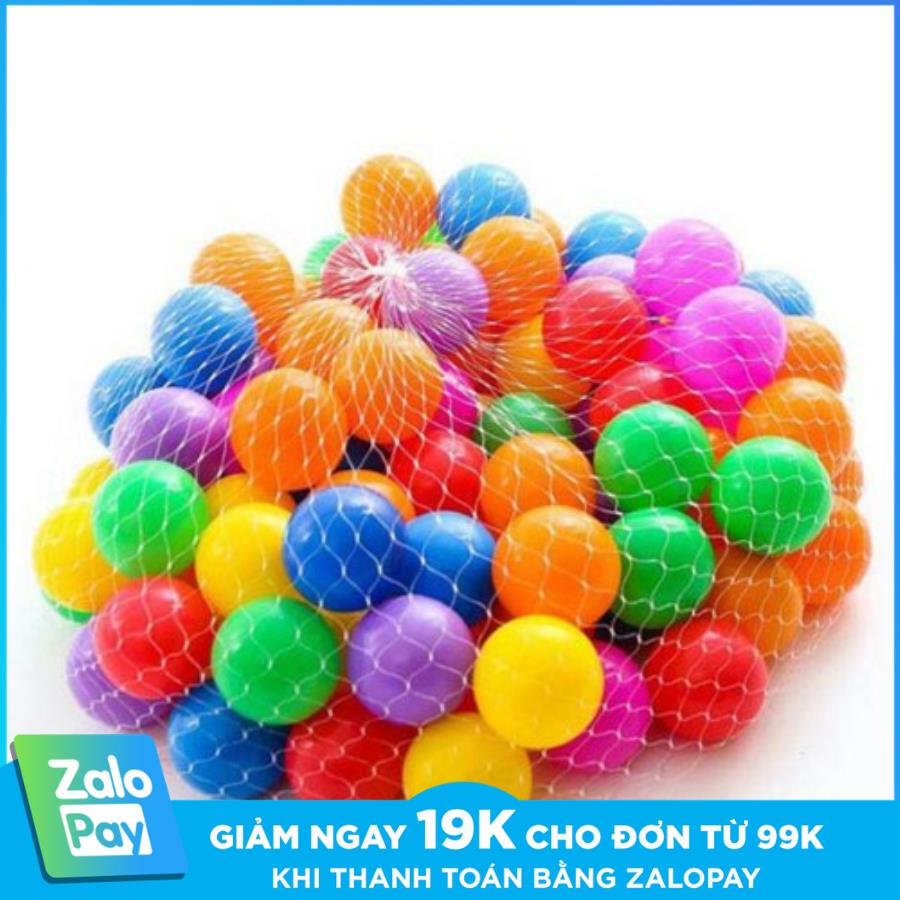 [[GIÁ SĨ SLL] TÚI BÓNG NHỰA TRÒN HÌNH QUẢ BÓNG 100 QUẢ CHO BÉ VUI CHƠI
