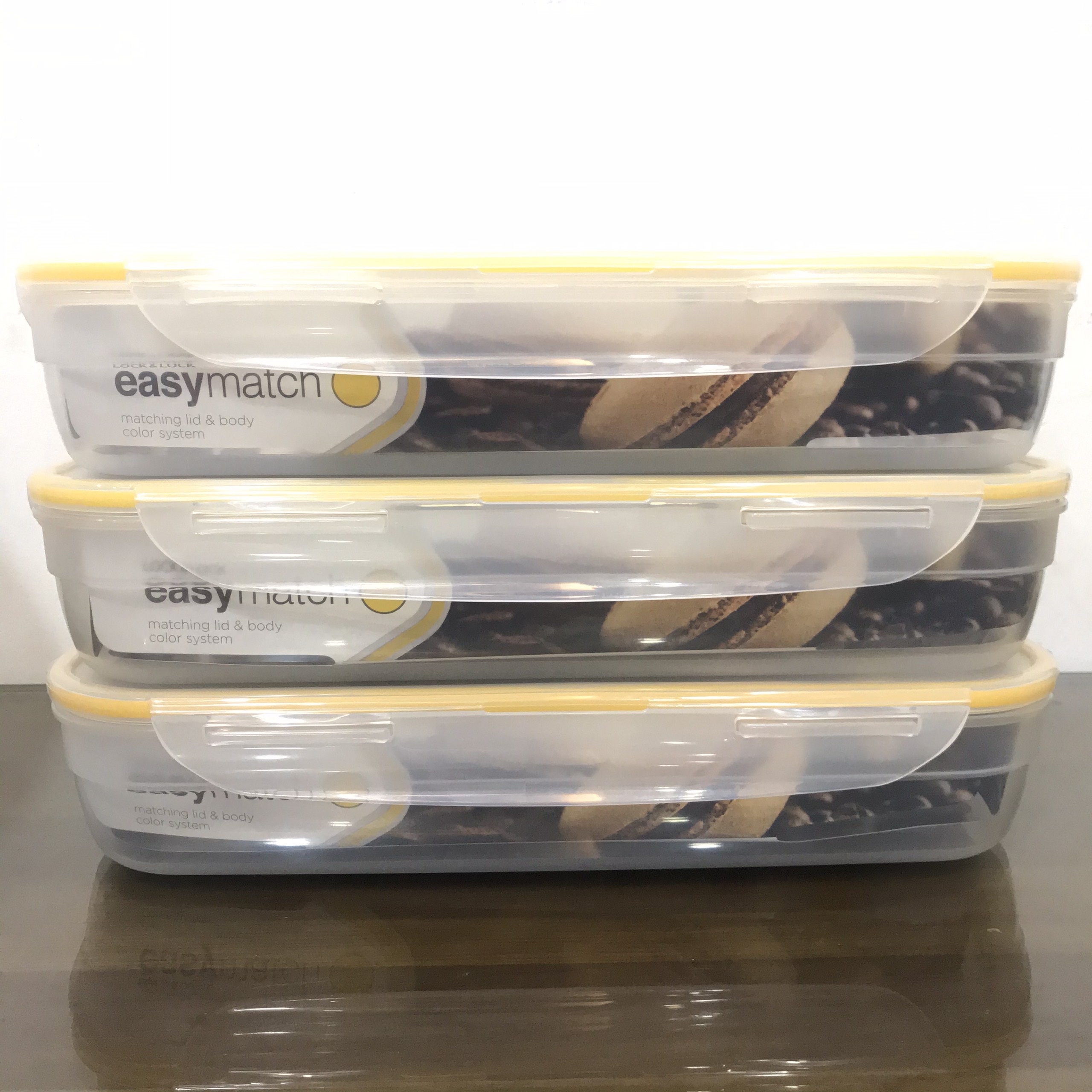 [HCM]Combo 3 Hộp nhựa bảo quản thực phẩm Lock&Lock Easy Match HPL361EM 3.4L