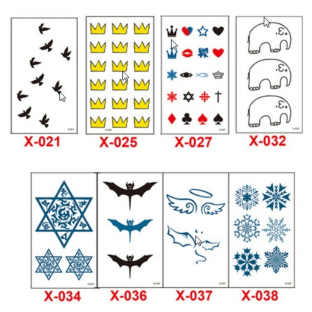Hình xăm dán mini halloween hình xăm dán/ tatoo sticker đi biển hottrend, hình xăm mini