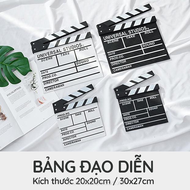 Bảng đạo diễn clapperboard trang trí nhà cửa size to siêu rẻ