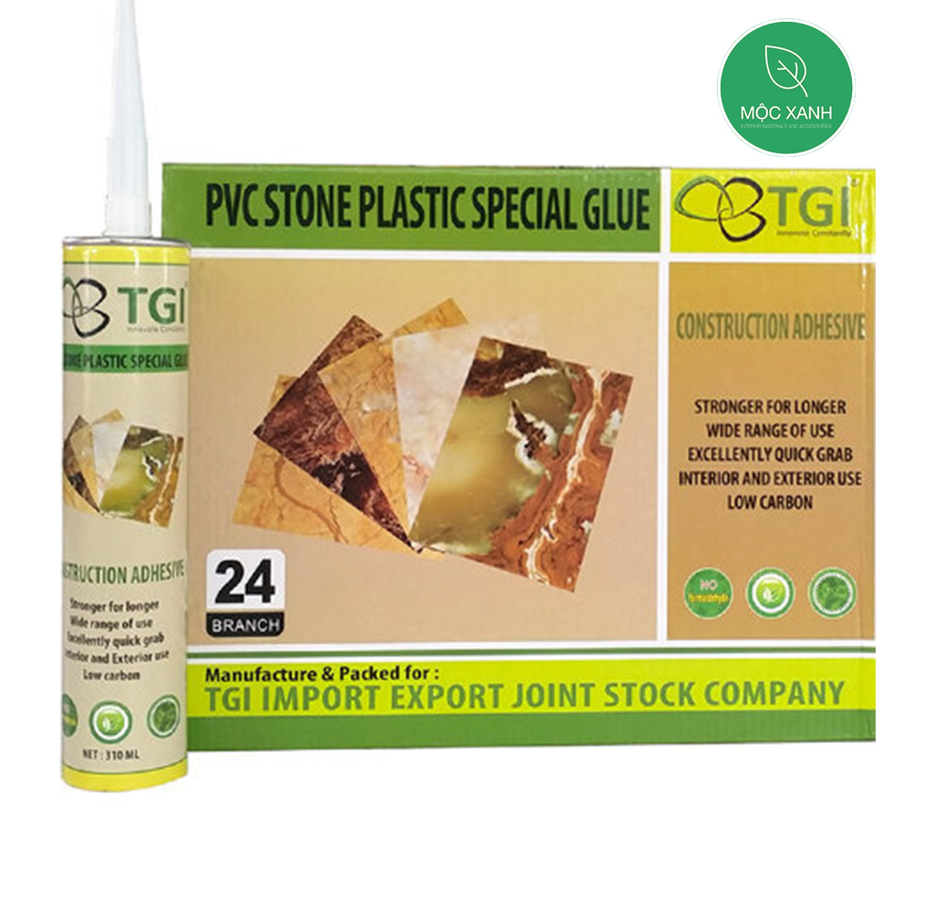 Keo dán tấm nhựa PVC vách trang trí, keo dán gỗ ốp tường