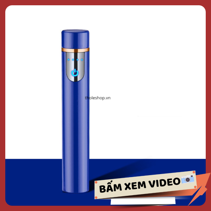 Bật lửa sạc điện - Hộp quẹt - Bật lửa cao cấp sạc pin bằng cổng sạc USB - Bật lửa điện USB - Bật lửa cảm ứng vân tay