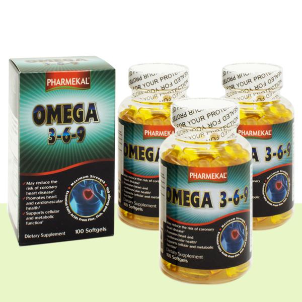 [HCM]Combo 3 Hộp - Viên Uống Dầu Cá Omega 369 Pharmekal - 100 Viên