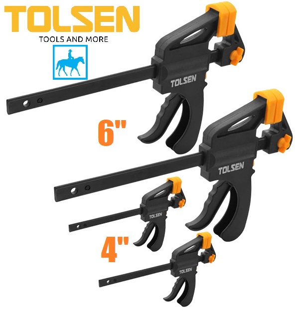 Bộ 4 kẹp nhanh 2 cái 4inch 2 cái 6inch tolsen 10209