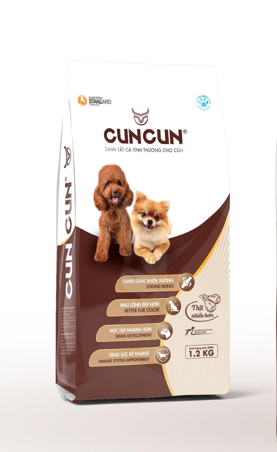 Thức ăn cho chó Cun Cun giống  chó nhỏ 1.2kg