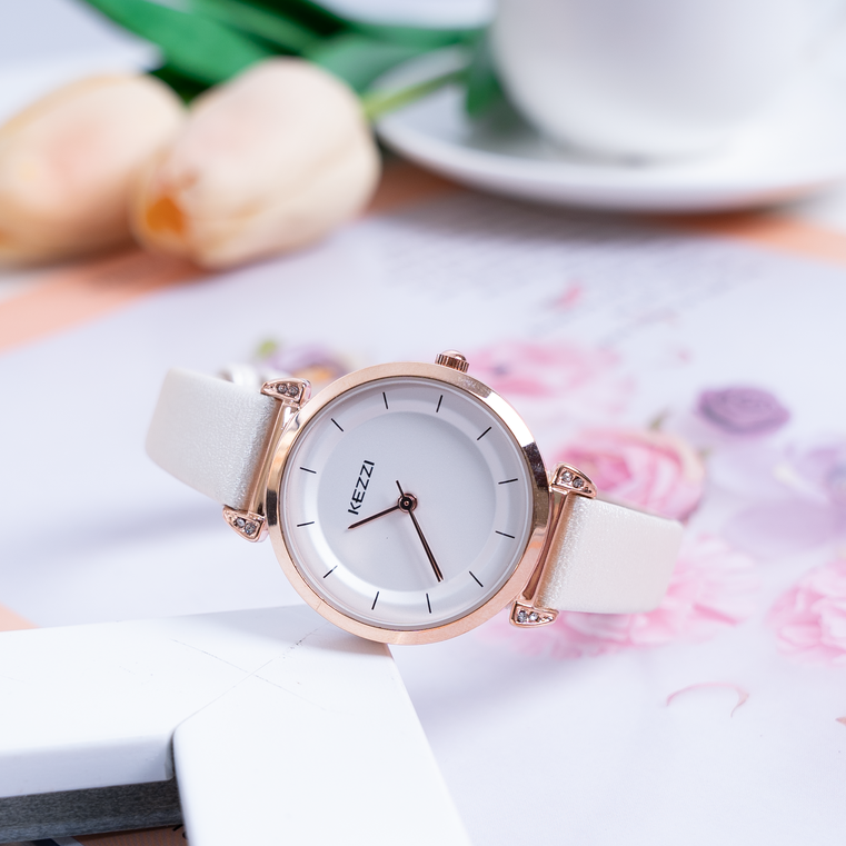 [SIÊU HOT MUA 1 TẶNG 1] Đồng Hồ Nữ Kezzi T111 Sang Trọng Cao Cấp - Đồng Hồ Nữ Thời Trang Phong Cách Hàn Quốc - Đồng Hồ Nữ Thời Trang Công Sở Cao Cấp Kezzi T111 - Full Box - Bảo Hành 1 Năm (Dây Đen)