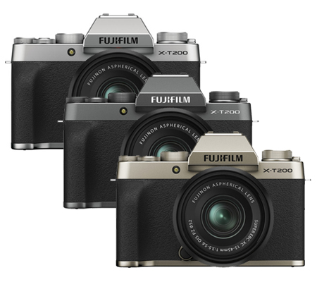 Fujifilm x-t200 + 15-45mm f/3.5-5.6 ois pz - mới 100%
