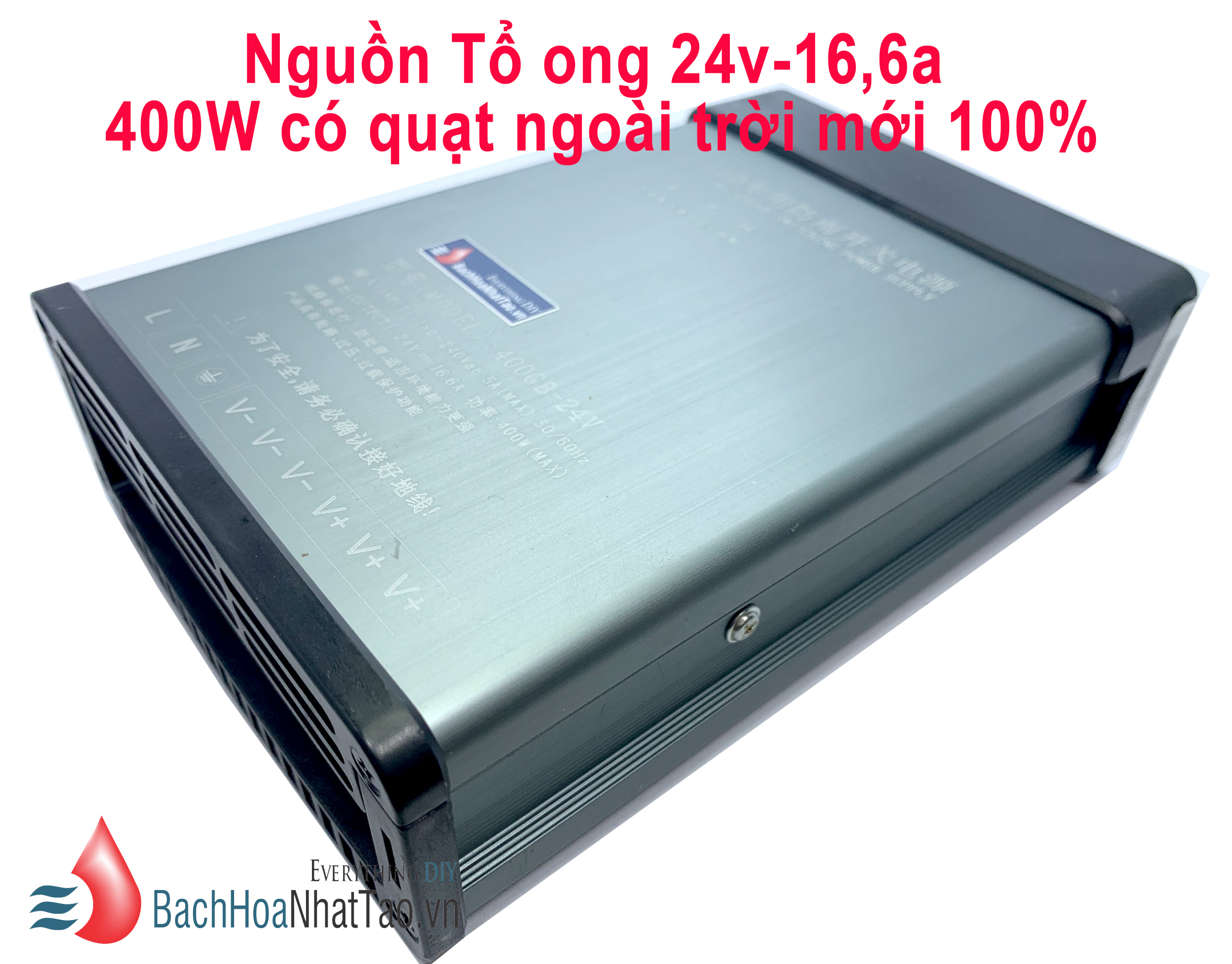 Nguồn tổ ong 24V 16,6A 400W Ngoài trời mới 100%