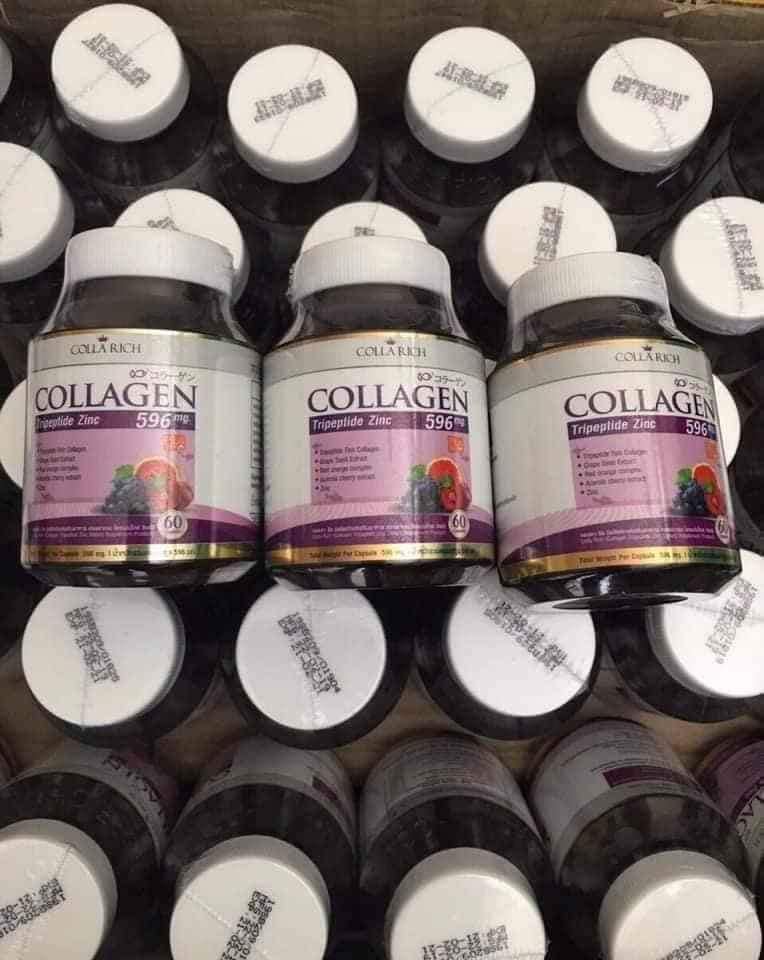 Collagen trẻ hóa da colla rich collagen tripeptide zinc 596mg