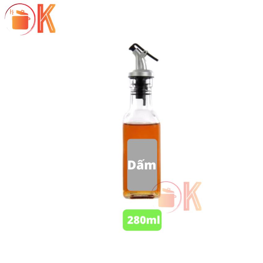 [HCM]Chai đựng dầu ăn - Bình rót dấm nước tương nước mắm mật ong Dung Tích 280ml TP-C010
