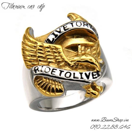 Nhẫn nam inox đại bàng siêu đẹp và độc