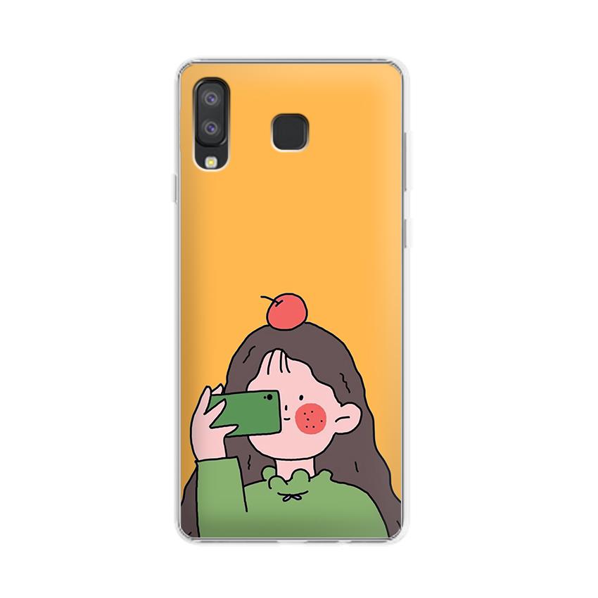 [HCM]Ốp lưng điện thoại Samsung Galaxy A8 star in chibi cartoon - 01033 7899 GIRL01 - Silicone Dẻo
