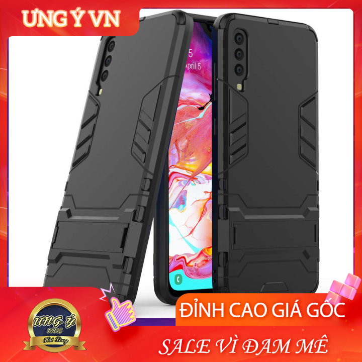 [HCM]Ốp lưng Samsung A70 chống sốc Iron Man bảo vệ viền và camera kèm chống xem video tiện lợi  - Hàng Cao Cấp Loại S