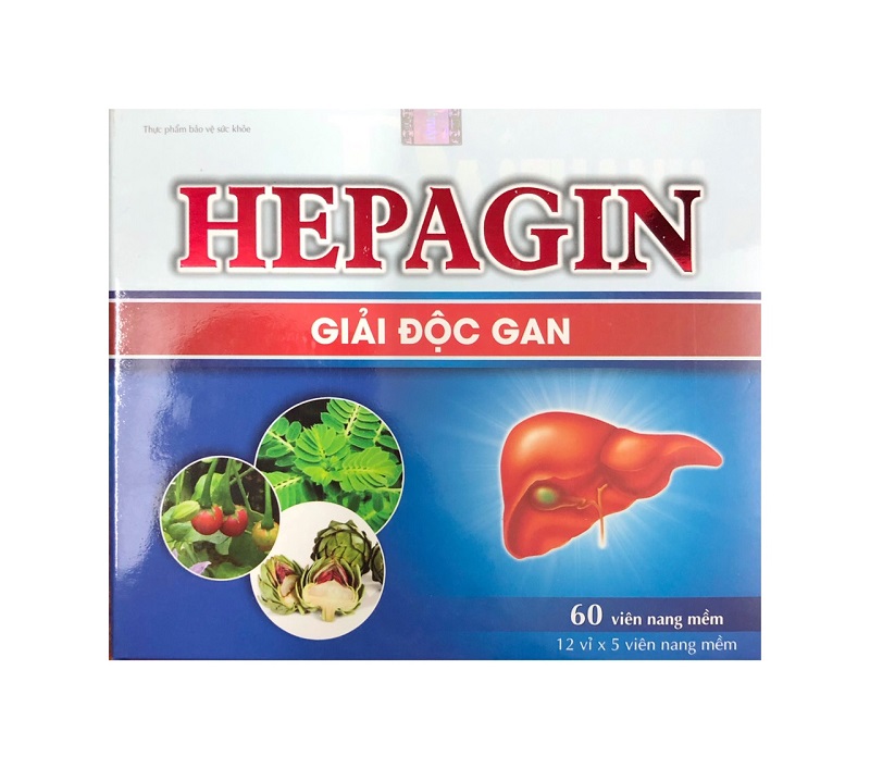 Thực phẩm giải độc gan Hepagin - 60 viên