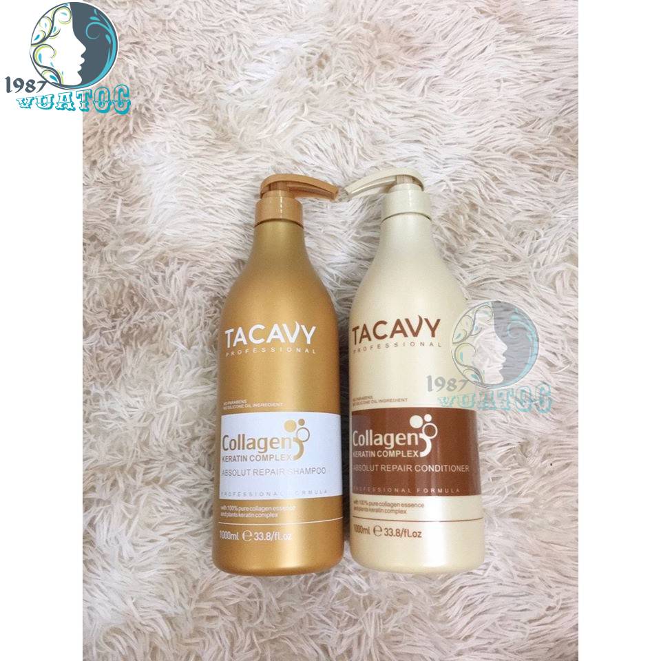 Cặp dầu gội xả Tacavy Hương nước hoa Phục hồi tóc hư tổn Chống rụng tóc Kích thích mọc tóc Dầu gội xả siêu mềm mượt