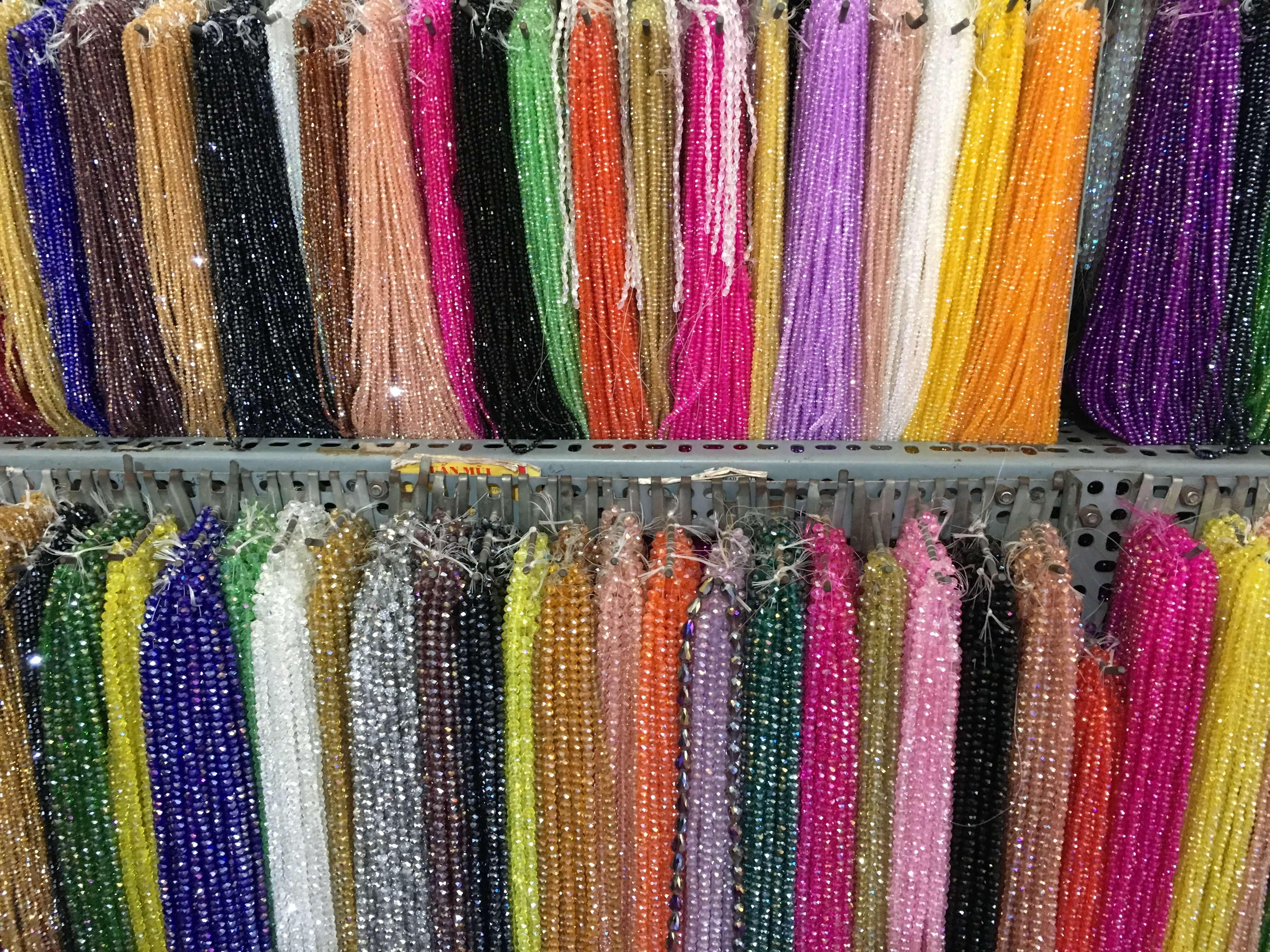Combo 20 sợi pha lê nón 3mm-4mm giá rẻ (giao ngẫu nhiên)