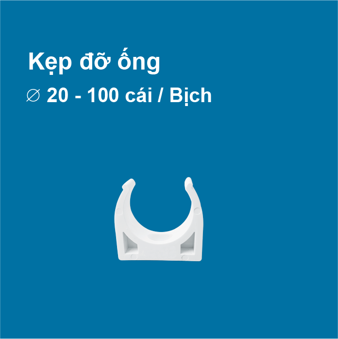 Kẹp đỡ ống điện ⌀20 - 100 cái / bịch
