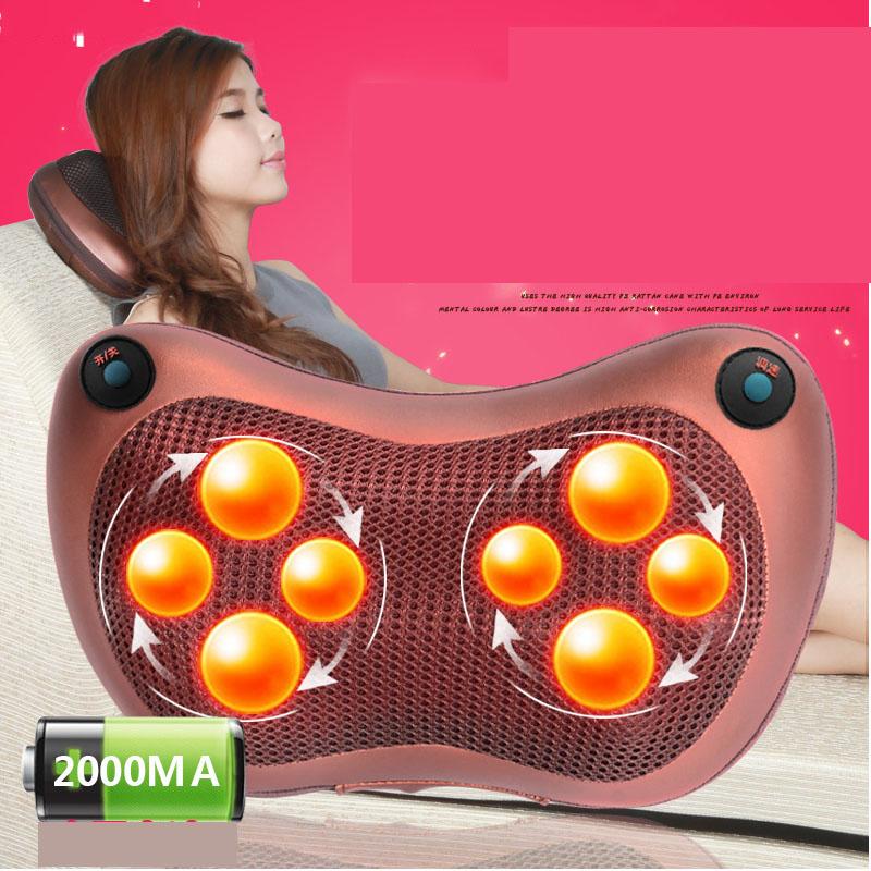 [HCM]Điện thoại massage May mat xa nguc Máy massage toàn thân giá rẻ - Gối Massage 8 Bi Đa Năng Xoay Bóp Công Nghệ Nhật Bản An Toàn Hiệu Quả  - Mã BH 84