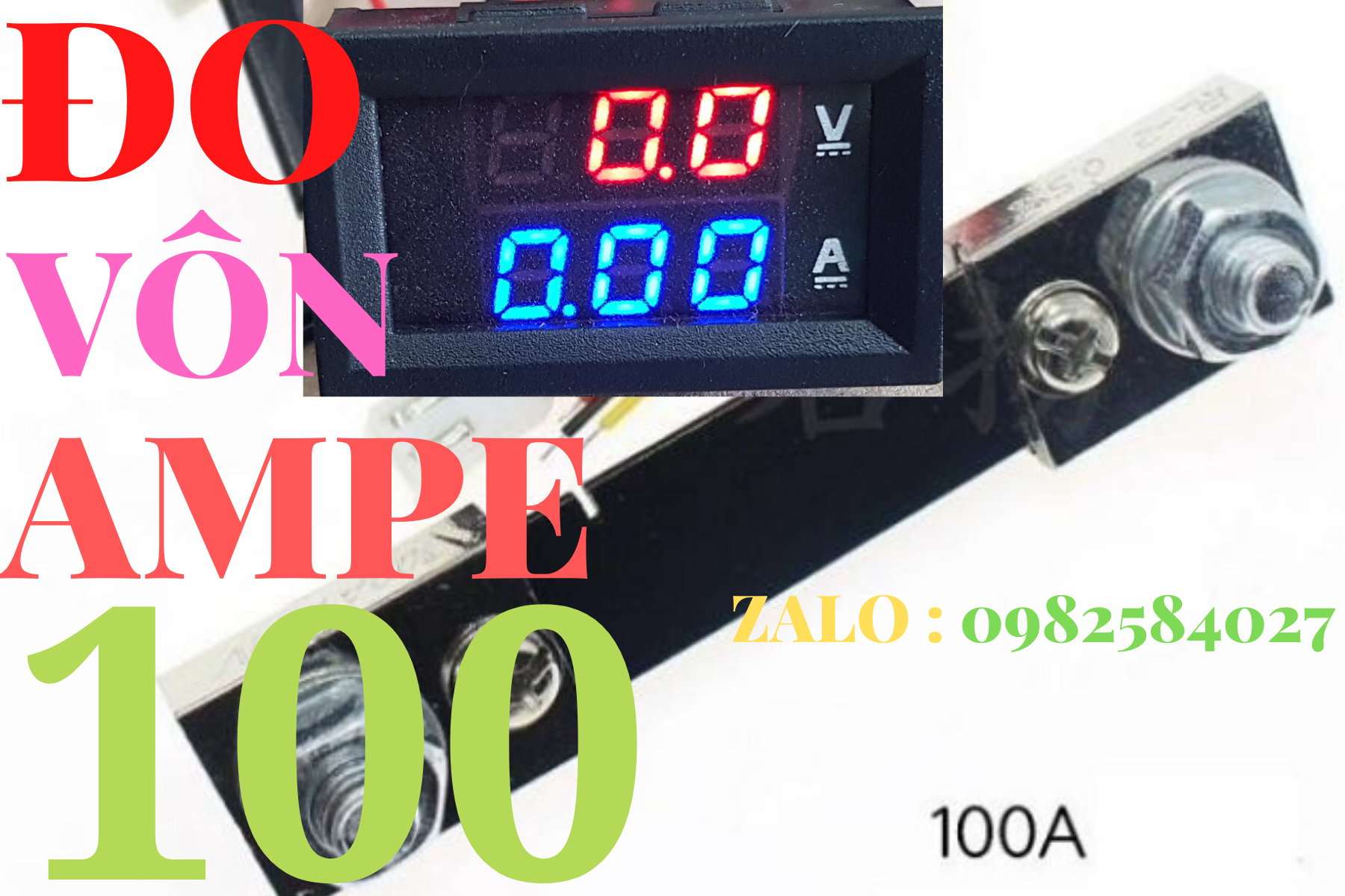 Vôn kế dc 100a đo công suất đo vôn dc 100a