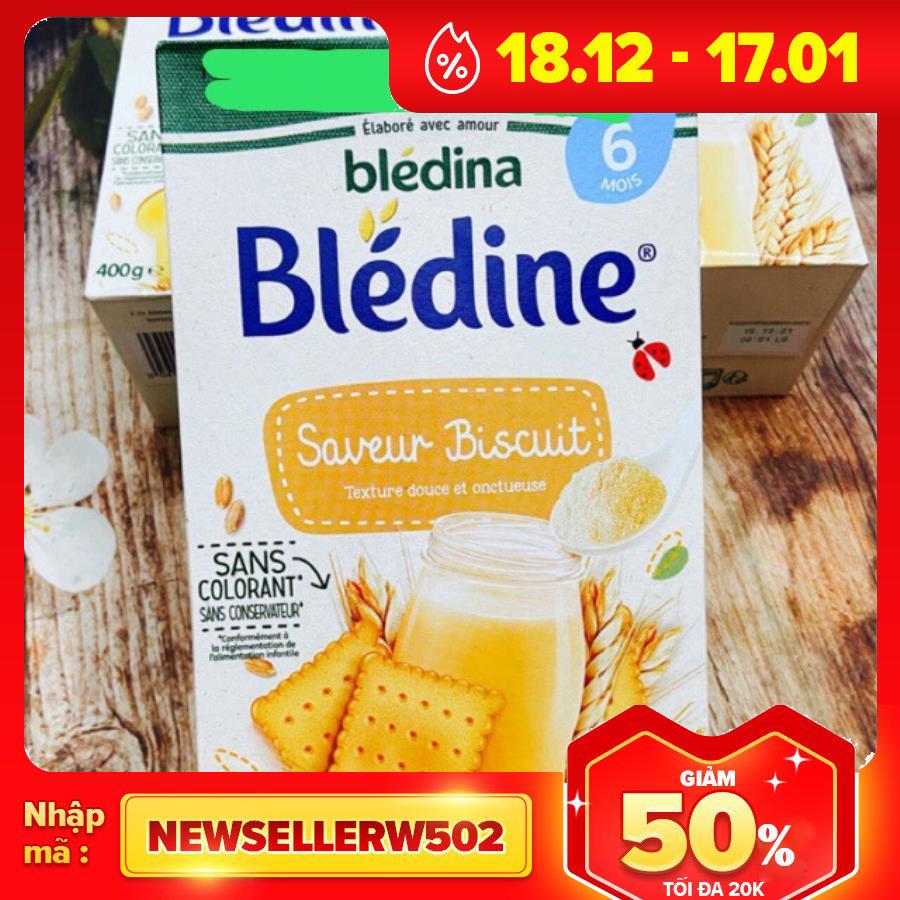 Bột lắc sữa bledina vị bánh quy 6m+