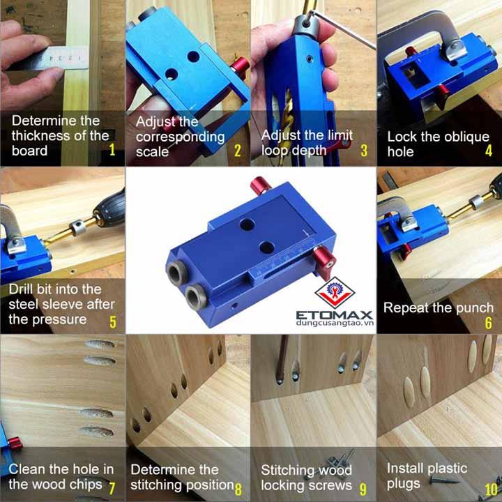 Bộ cữ khoan chéo cao cấp XK-1