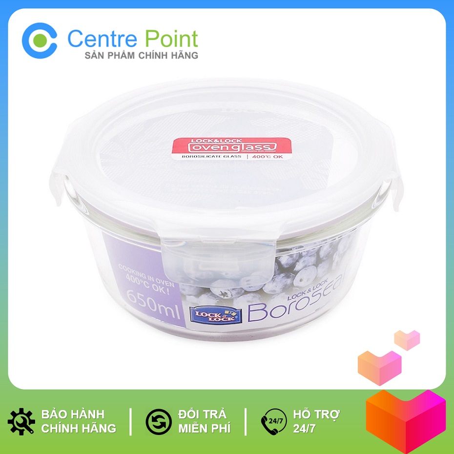 Hộp thủy tinh chịu nhiệt cao cấp Lock&Lock LLG831 650ml