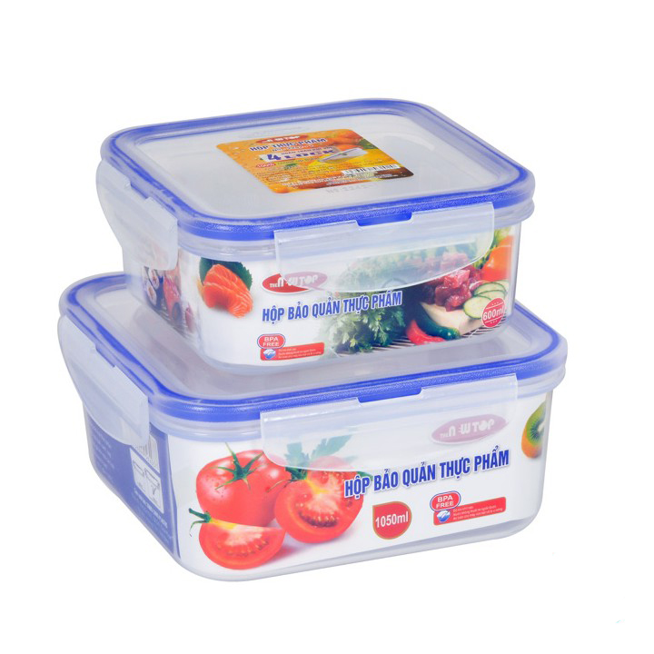 Combo 2 Bộ Hộp Thực Phẩm 4 Khóa Song Long 2242