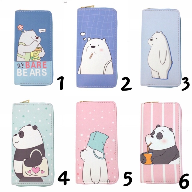 Ví We Bare Bears (ghi số thứ tự mẫu khi mua hàng) Chessie Store