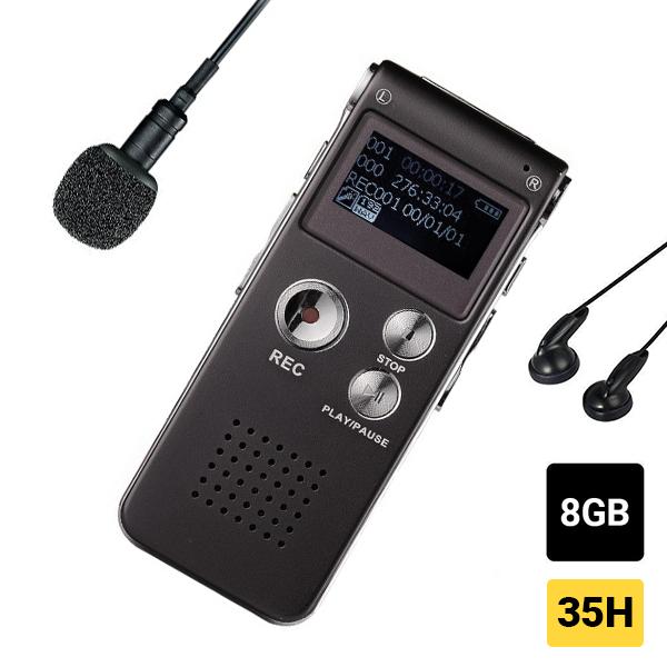 Máy ghi âm chuyên dụng mini siêu nhỏ RV11 Pro - Bộ nhớ trong 8GB 2 mic lọc âm tốt