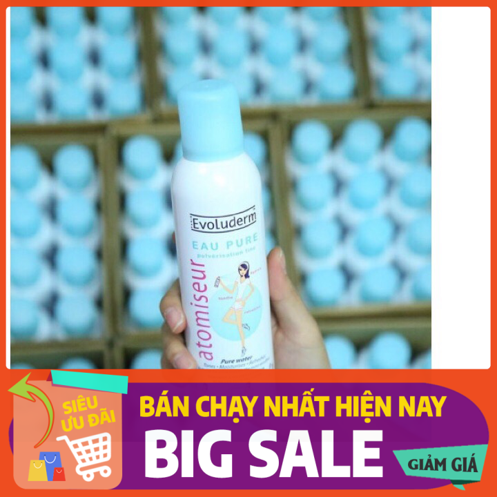 Xịt khoáng cấp ẩm làm dịu da Evoluderm 150ml