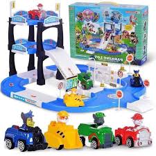 BỘ ĐỒ CHƠI MÔ HÌNH BIỆT ĐỘI 4 CHÚ CHÓ CỨU HỘ PARKING LOT