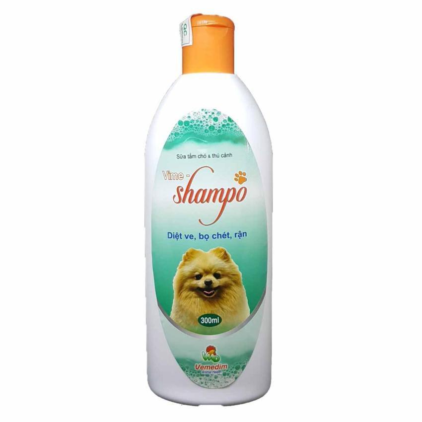 Sữa Tắm Chuyên Phòng Diệt Ve Rận Bọ Chét Cho Chó Mèo Và Thú Cảnh Vime Shampo 300ml