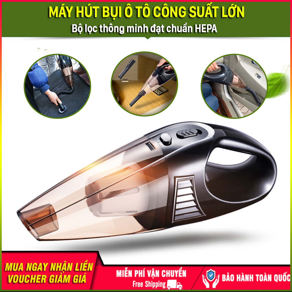 Máy Hút Bụi Xe Hơi, Máy Hút Bụi, Máy Hút Bụi Cầm Tay Mini, Máy Hút Bụi Gia Đình - 100W Công Suất Mạnh Mẽ Hút Sạch Tối Đa Bụi Bẩn, Chất Lỏng - Giúp Loại Bỏ Rác Thải, Bụi Bẩn, Mùi Hôi Giúp Bảo Vệ Sức Khỏe