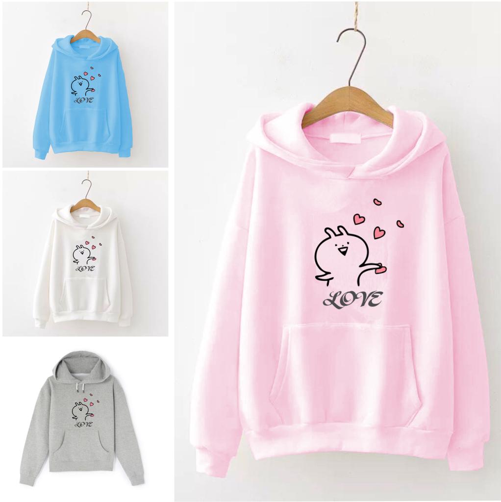 Áo Khoác Hoodies Cổ Trồng, Chất Nỉ Dày Dặn, In Họa Tiết Dễ Thương Nam Nữ Mặc Đẹp AKN0015M-TRANG