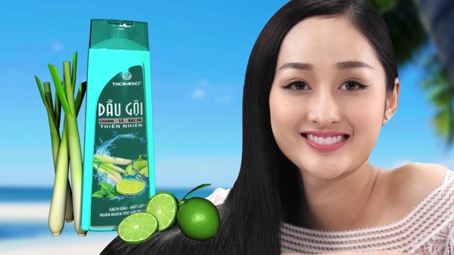 Dầu gội dầu gội chanh - sả - bạc hà thoraka