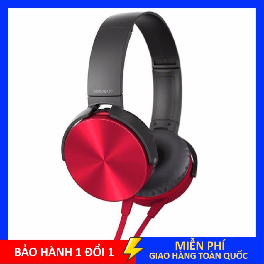 Tai nghe sony 450 chụp tai, Tai nghe chụp tai có dây nhiều màu lựa chọn, âm thanh chuẩn HD, chống nước tốt, 1 đổi 1 nếu lỗi